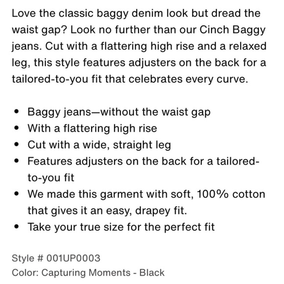 Levi's Black Cinch High Waist Wide-Leg Women's Pants - Picture 3 of 6